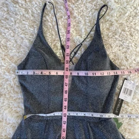 FLASH SALE: NWT LOW BACK SPARKLE FORMAL BACKLESS BALLGOWN PROM BLACK TIE LOW CUT - Picture 5 of 10